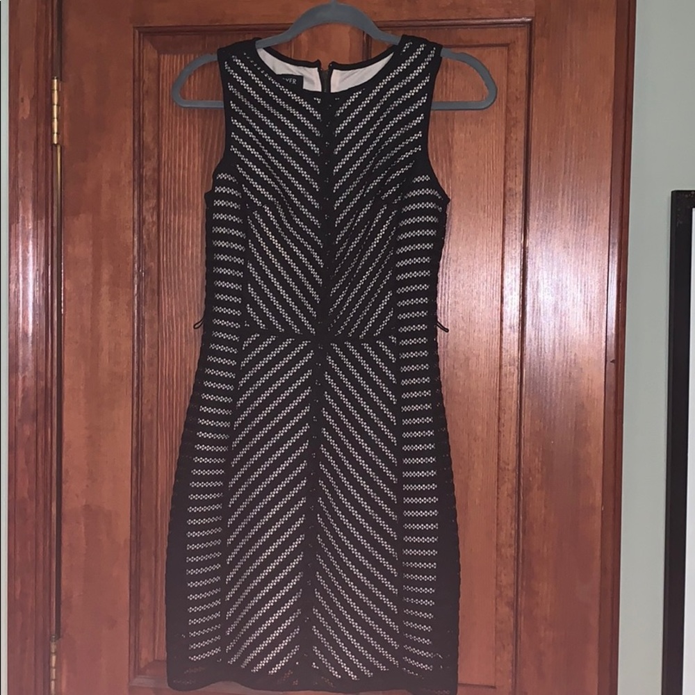 Black and Tan cocktail dress